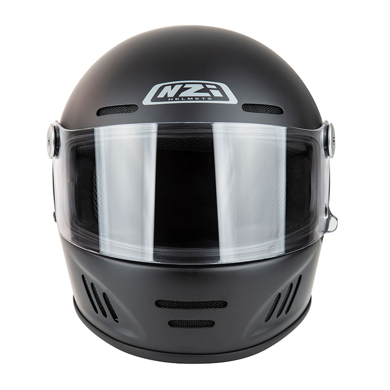 Casco NZI Club Negro Mate frontal