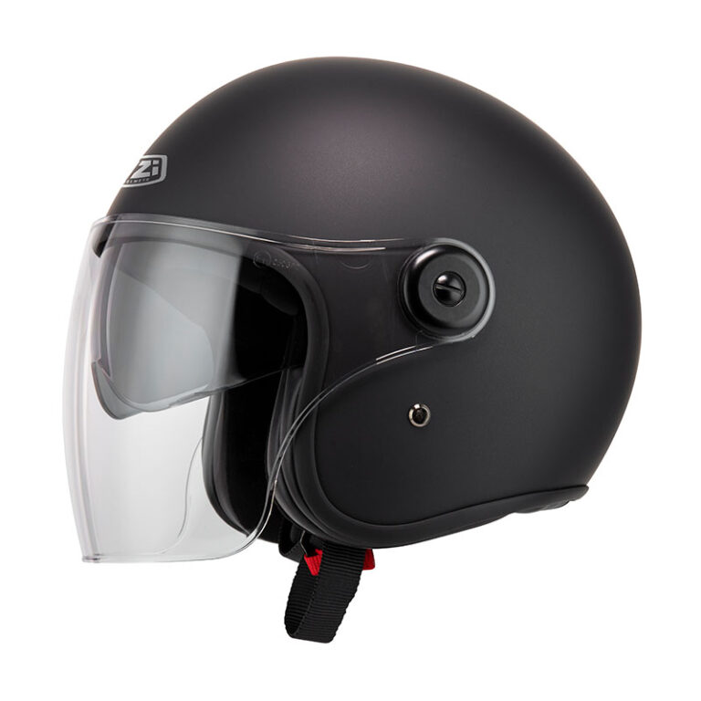Casco NZI Ville – Negro Mate otro lateral