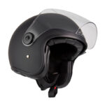 Casco NZI Ville – Negro Mate lateral