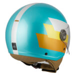 Casco NZI Zeta 2 – Bandi Turquoise&Gold