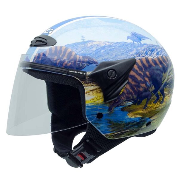 Casco NZI Minijet modelo Helix II Jr - Rex