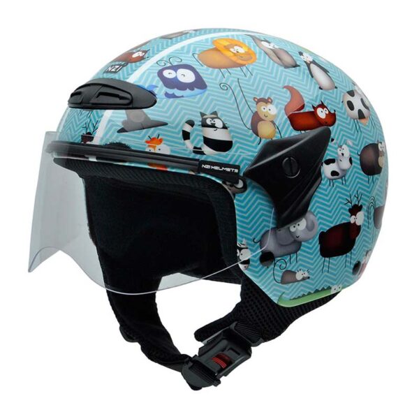 Casco NZI Jet Single JR Animals