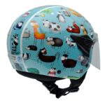 Casco NZI Jet Single JR Animals
