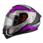 Casco NZI Trendy Metal Black&Purple