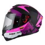 Casco NZI Trendy Canadian Black&Purple