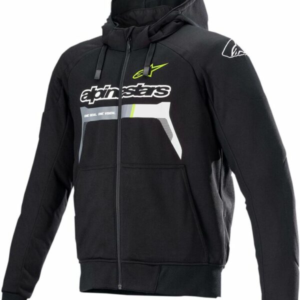 SUDADERA ALPINESTARS CHROME NEGRO AMARILLO