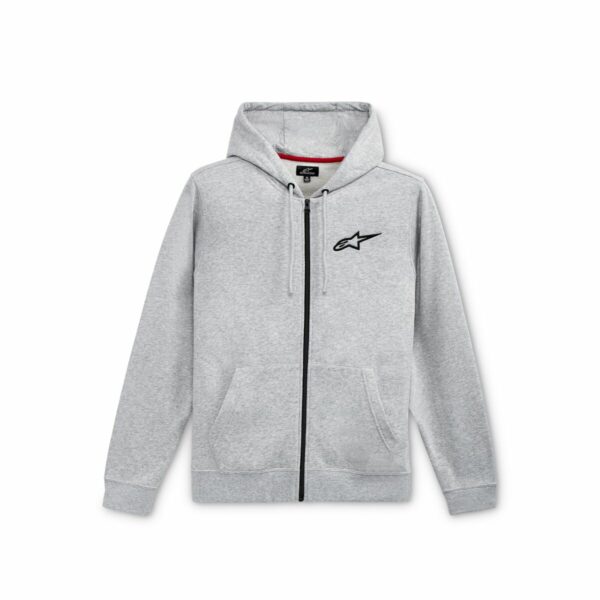 SUDADERA ZIP A-CHEST GRIS/NEGRO