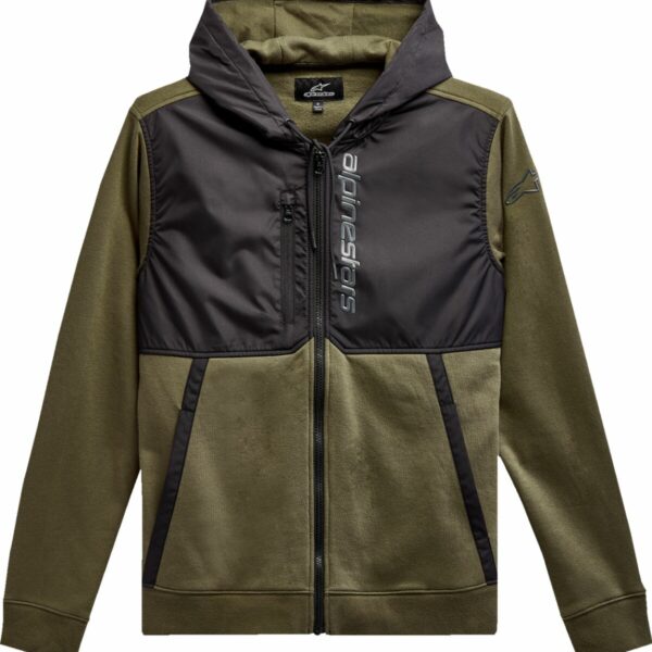 SUDADERA ALIGNED VERDE/NEGRO