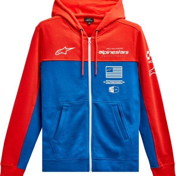 SUDADERA H-BLOCK ROJO/BLU