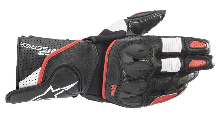 GUANTES ALPINESTARS SP-2 V3 NEGRO BLANCO ROJO