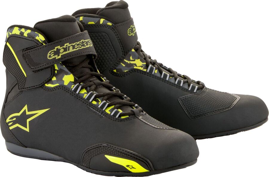 ZAPATILLAS ALPINESTARS SEKTOR WATERPROOF NEGRO AMARILLO