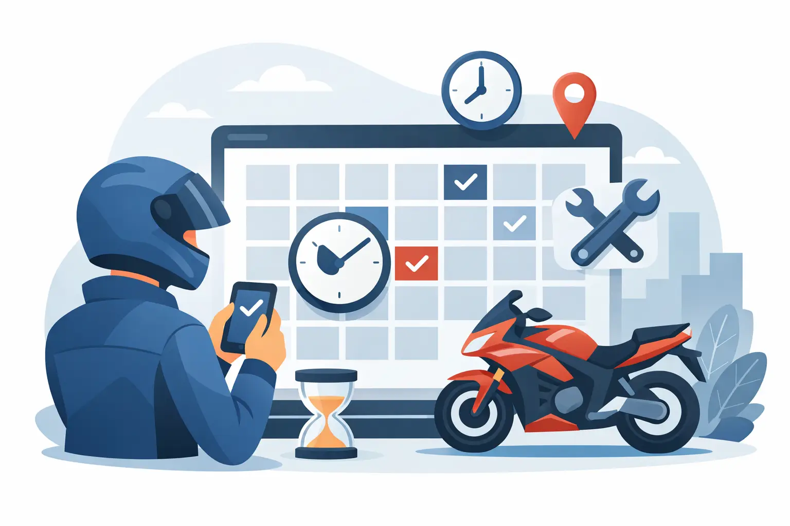 Pedir cita taller moto sin perder tiempo