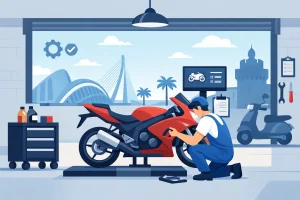 Taller de motos en Valencia: qué exigir