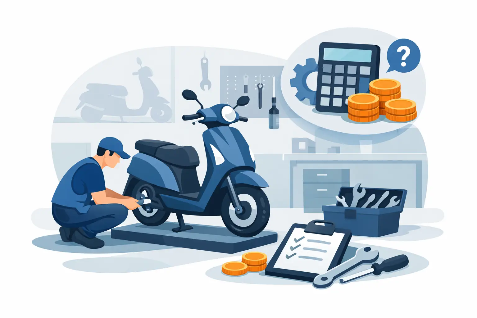 Cuánto cuesta reparar un scooter