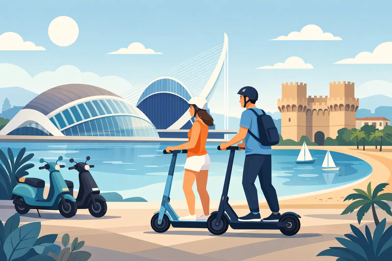 Guía de alquiler de scooters en Valencia