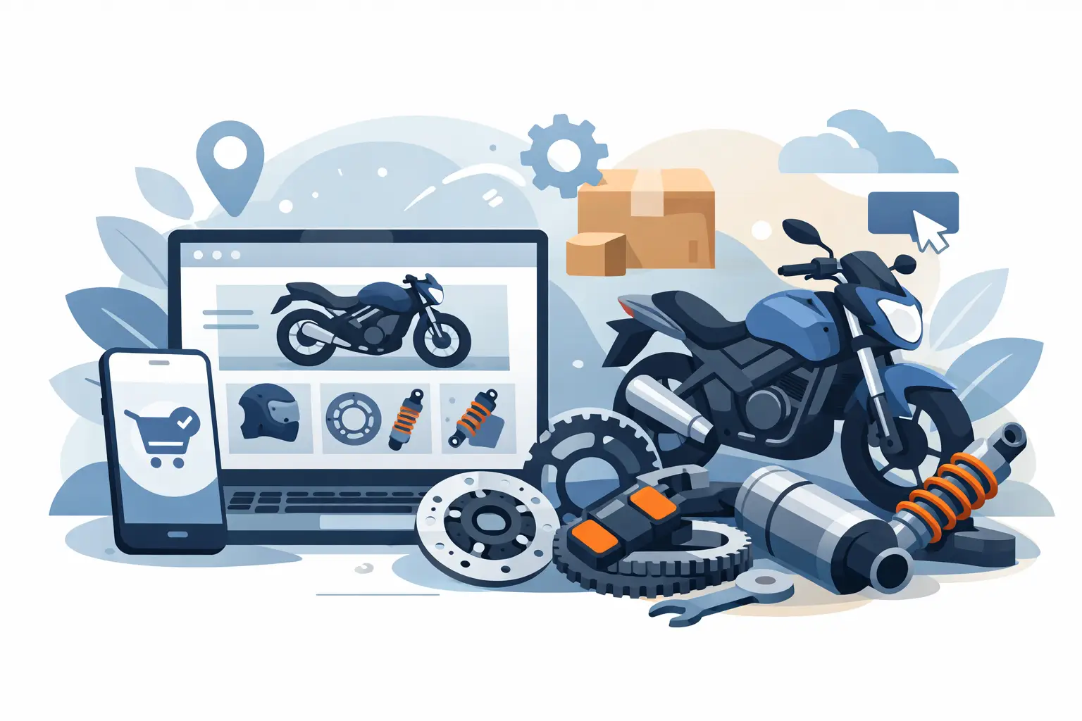Recambios moto online: compra sin errores