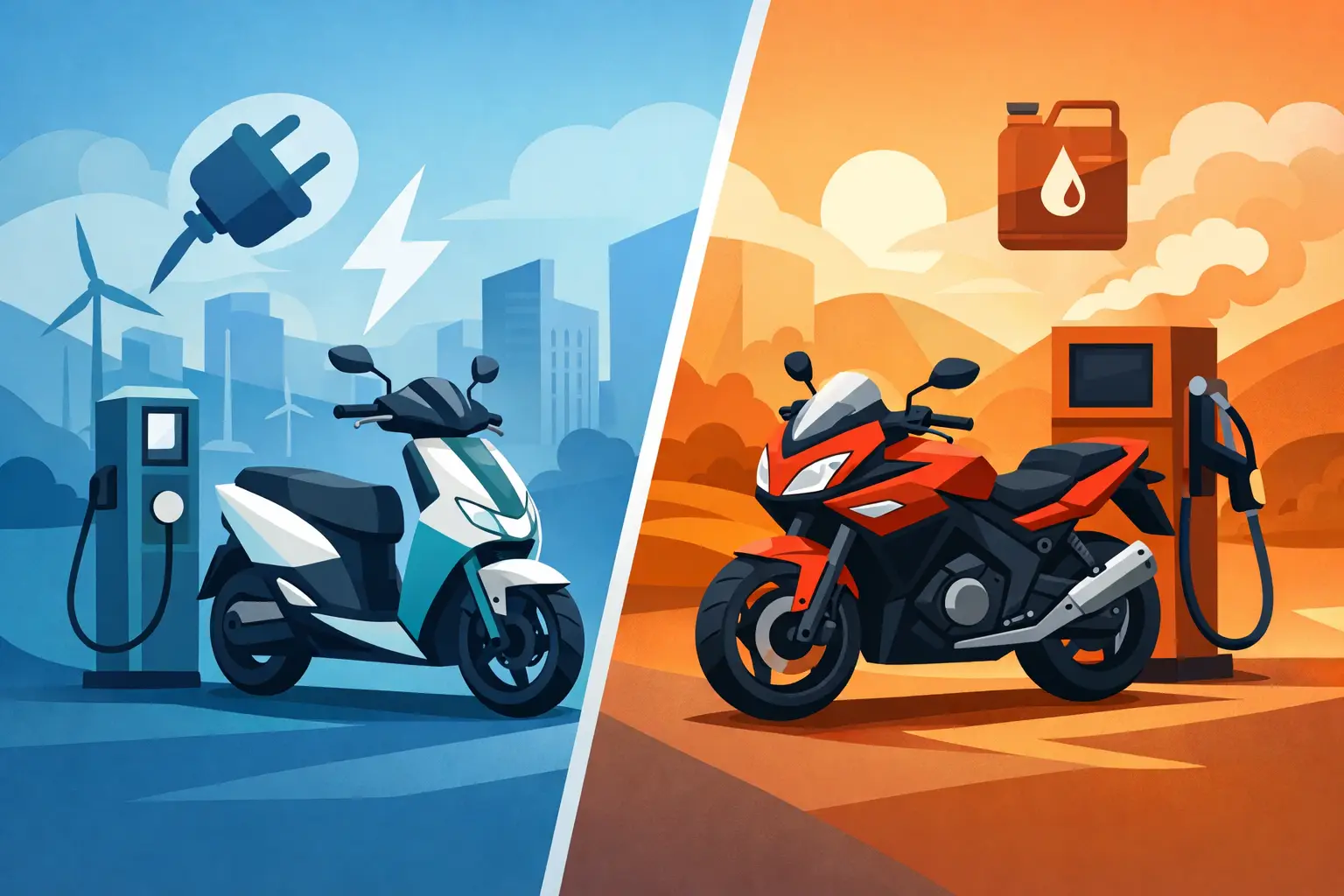 Moto eléctrica o gasolina, ¿cuál te conviene?