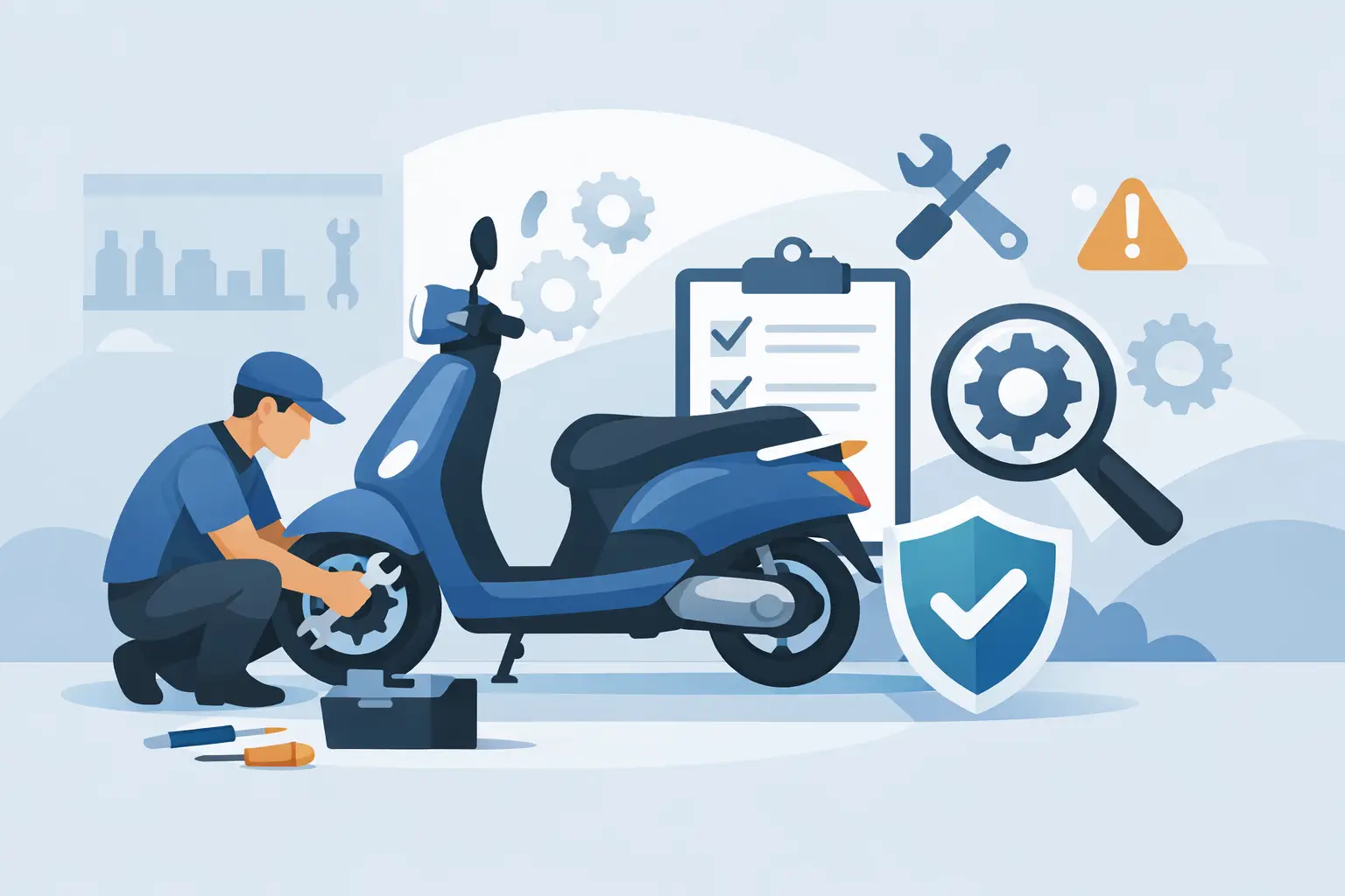 Mantenimiento preventivo de scooter sin sorpresas