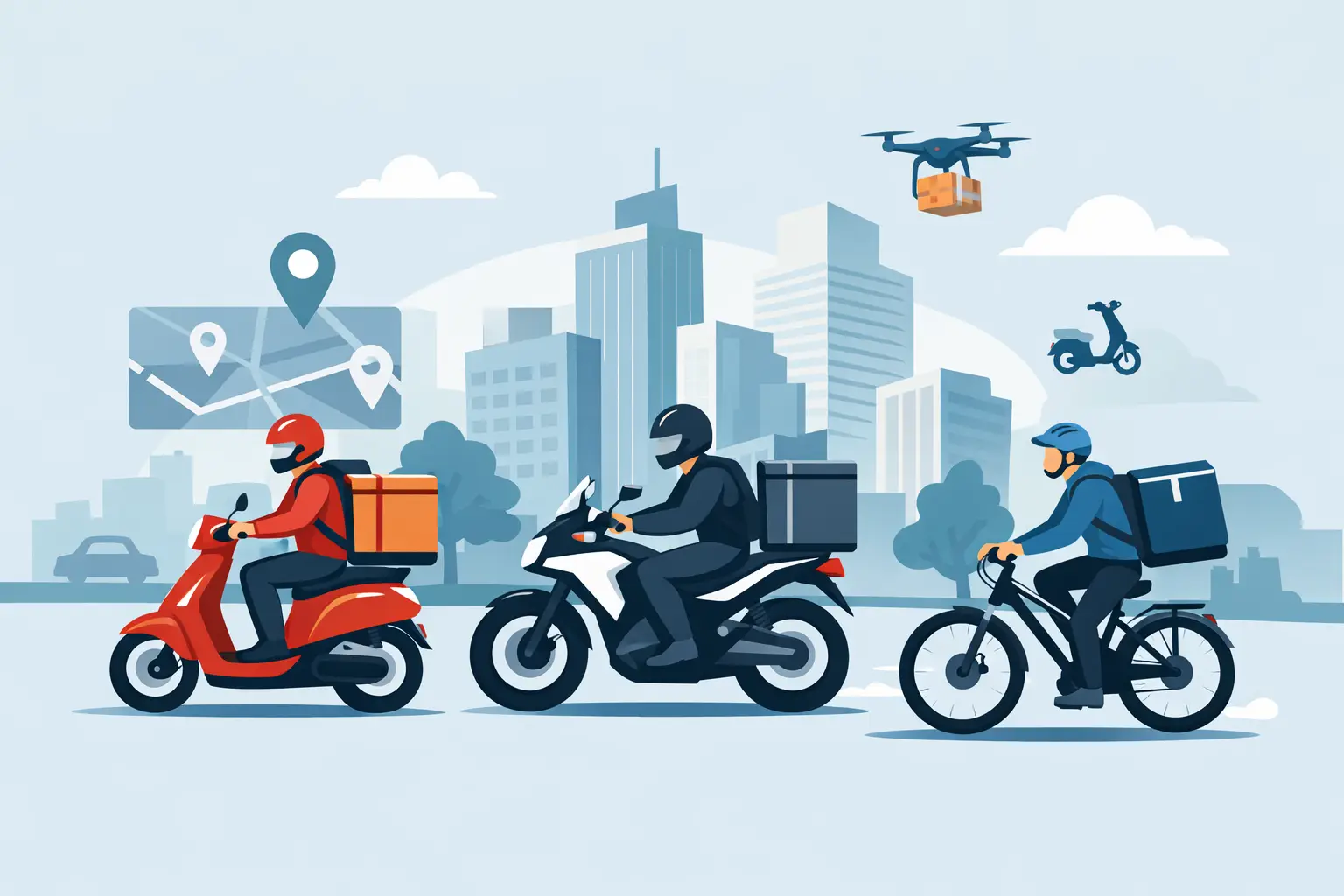 Mejores motos para repartidores en ciudad