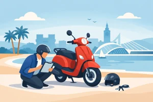 Qué revisar antes de alquilar una moto en Valencia
