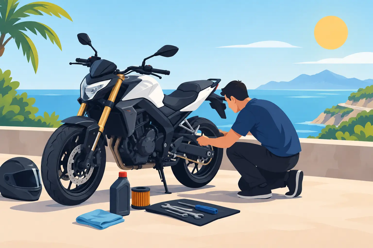Cómo preparar la moto para el verano sin fallos
