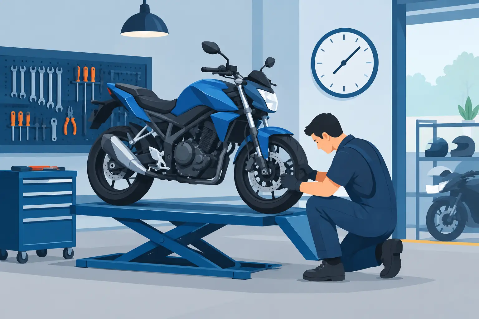Cuánto tarda reparar una moto en el taller