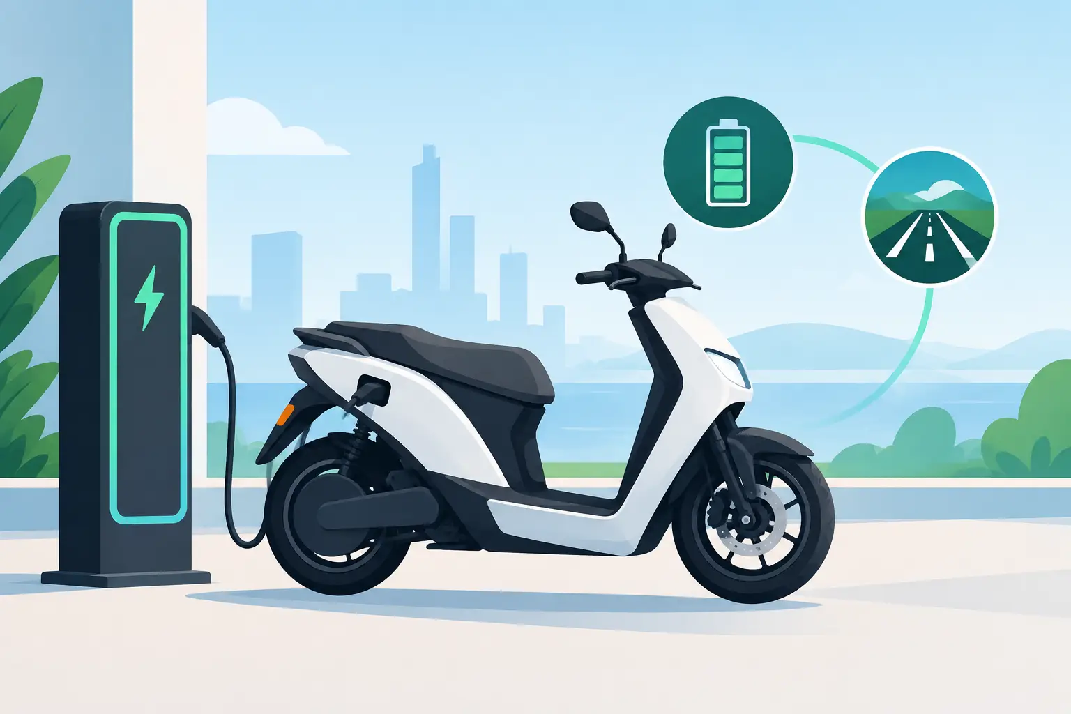Guía batería moto eléctrica: carga y autonomía